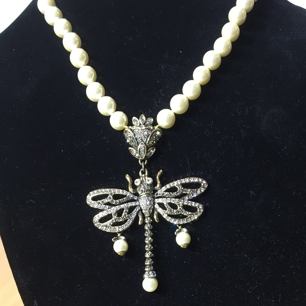 Heidi Daus Drago Fly Necklace Rhinestone View 2